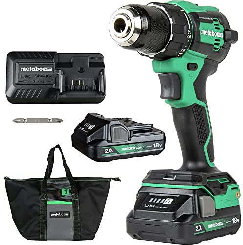 Metabo HPT Kit de marteau perforateur sans fil MultiVolt™ 18 V | Comprend des batteries 2-18 V 2,0 Ah | Couple de 1,574,8 kg | Contrôle de la force réactive | DV18DEX