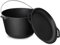 4BIG.fun Kazan 8 L aus Gusseisen mit Bügel und Deckel-Bratpfanne, Schwenktopf Campingtopf Gulaschkessel - Cast Iron KESSEL tatarskij Kasan - Schmortopf Asia WOK, Outdoor BBQ Camping Lagertopf