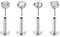 Rajnard 16G Lippenpiercing Push In Chirurgenstahl Labret Stecker 6mm Tragus Helix Stud Conch Piercing Ohrstecker Silber