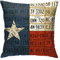 Kissenbezug Texas-Flagge The Lone Star State Nummernschild-Kunst 45X45Cm Kissenhülle Modern Sofakissenbezug Süße Kissenbezugen Für Patio Outdoor Bauernhaus