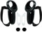 SPEPROECO for Meta Quest 3 Anti Throw Grip Cover Kit with Wrist Knuckle Strap Battery Cover Anti Slip Removable Battery Controller Case Kit Rocker Cap for Meta Quest 3 VR Accessories