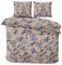 Class Home Collection Bettwäsche 200x200 Baumwolle Bettwäsche-Sets, Bettbezug 200 x 200 und Kissenbezug 80x80 - Weiche, Atmungsaktive Baumwoll Bettwäsche mit Reißverschluss Muster Fiori Lila