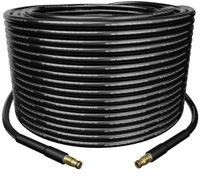 15M Pressure Washer Replacement Hose,18MPa(2610 PSI),MAX.60℃,karcher Extension Hose,Power Jet Wash Hose for Karcher K Series K2 K3 K4 K5 K6 K7, Click Type Plug Quick Connector