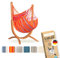 LA SIESTA® – Wetterfester Hängesessel Udine mit Holzständer – Handgefertigter, Reißfester Outdoor Hängesessel mit Gestell – FSC-zertifizierter Eukalyptus-Hängesessel mit Gestell für Outdoor – Toucan