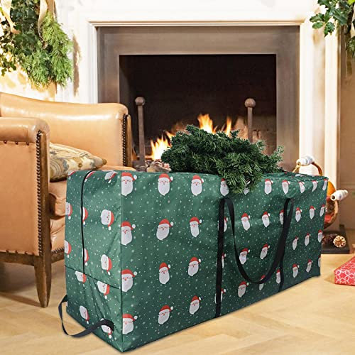 Weihnachtsbaum Aufbewahrung | Christmas Tree Storage Bag mit 4 Henkeln | Weihnachtsbaum Tasche Robuster Wasserdichter 210D Oxford Stoff | Zwei Wege/Doppelreißverschluss Tasche für Weihnachtsbaum