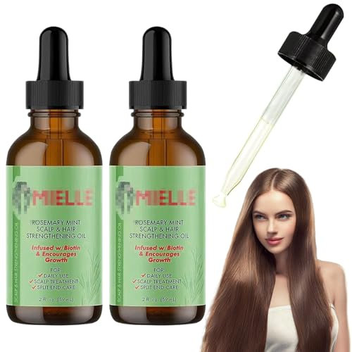 MILIAFLICK Rosmarinöl Haare 2 Stück Rosmarin Oil for Hair Rosmarin öl Rosmarinöl Bio Rosmarin Mint Oil Rosmarin Haaröl Haarwachstum Beschleunigen Gegen Haarausfall für Trockenes Geschädigtes Haar
