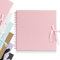 evelay Album fotografico per scrapbooking, rilegatura a spirale, per coppie, libro dei ricordi da viaggio, con 40 pagine, 30,5 x 30,5 cm, colore: rosa