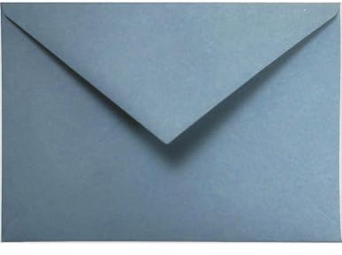 Netuno 25 farbige Briefumschläge Blau DIN C6 11,4 x 16,2 cm 120g Materica Acqua farbige Umschläge bunt hochwertig Briefhüllen Naturpapier ökologische Kuverts elegant für Einladungskarten