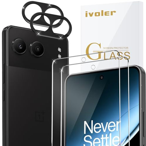 ivoler 2+2 Stück Schutz Glas für Oneplus Nord 4 5G / Oneplus Nord4 5G, 2 Stücke Schutzfolie Mit 2 Stück Kameraschutz, 9H Härte, HD Klar, Anti-Kratz, Anti-Bläschen