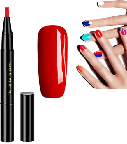Gestufter Nagellackstift, Nagellackstift, 3 In 1 Bleistift Nagellack für Frauen Und MäDchen Keine Notwendigkeit für Externe Beschichtung, Nagellack Stift (A-1)