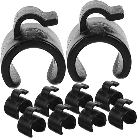 TOYANDONA 20pcs Cable Clips for Mic Stand Durable Cord Organizer for Data and Audio Cables Easy to Install Lightweight Diameter for Tripods and Brackets