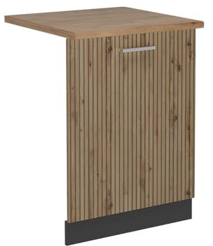Vicco Tapa del lavavajillas R-Line, Roble Artesanal, 60 cm, ET Roble