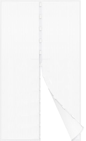 jarolift Moustiquaire de balcon Moustiquaire sans percer avec fermeture magnétique, à découper, 140 x 250 cm (l x h), Blanc