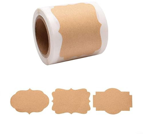 Lot de 300 étiquettes autocollantes vintage pour personnaliser les bocaux et les bouteilles dans votre maison ou votre bureau Adhérence à divers matériaux (1)