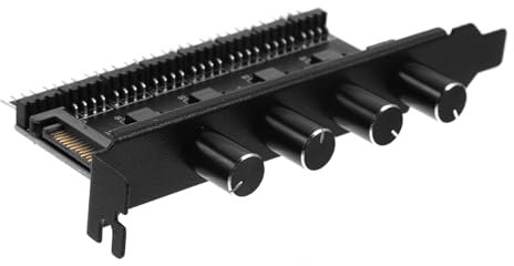 SHINEOFI contrôleur de vitesse du ventilateur refroidissement Puissant pour adaptateur d'extension de ventilateur d'ordinateur contrôleur de moyeu de abdos