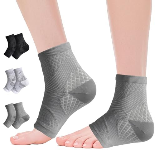 NuCamper Tobillera Para Esguince de Tobillo, Hombre y Mujer Compresión Calcetín, Transpirable Elástica, Protección Deportiva Soporte Para Fascitis Plantar, Daño de Ligamentos, Tendinitis de Aquiles
