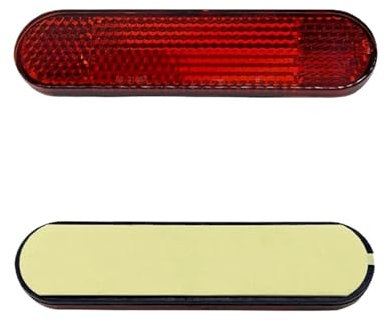 2 pezzi di catarifrangenti per forcella moto - Adesivi riflettenti ad alta visibilità per bici, biciclette, scooter, adesivi di sicurezza, accessori per la guida notturna(2pcs-red)