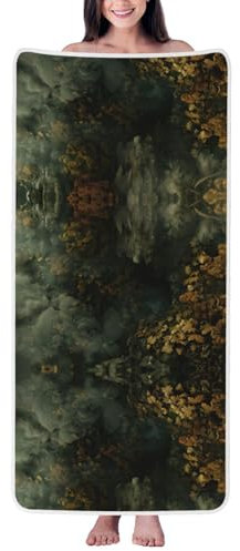 PHAYAH Clouds Under The Abyss Strandtuch, sanddicht, leicht, kompakt, für Reisen, Schwimmen, Yoga, 140 x 68 cm