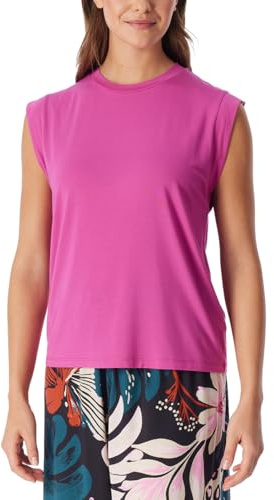 Schiesser Damen Schlafshirt Tanktop Rundhals Modal Jersey - Mix + Relax