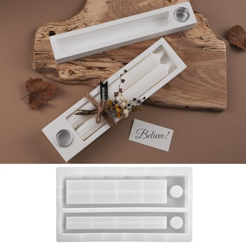 Silikonformen Gießformen Geldgeschenke, 2er Silikonform Geldgeschenke mit 10 Aluminiumhalterung Gießform Kerzenhalter Gießformen Silikon Geldgeschenke Gips Zum Gießen Silikonform Weihnachten