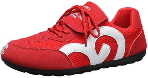 Sixfox Herren Freizeitschuhe, Sportschuhe, Nischendesign-Sportschuhe, modische Straßenschuhe, Übergrößen-Herrenschuhe, vielseitige Flying-Mesh-Schuhe im College-Stil