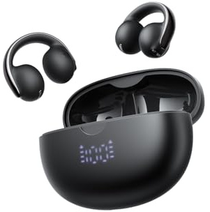 Yamdrok Y1 Lite Auriculares Open Ear de Clip, Bluetooth 6.0, 30H, LED | Drivers dinámicos de 13 mm y diseño ultraligero de 5,28 g para un sonido potente y comodidad en entrenamientos y uso diario.