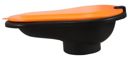 PENIKOKO Plastik klobrille Camping Toilette mit Deckel Temporäre Mobile Baustellen toilette Robuster Geruchsarmer Hock toiletten ersatz für Outdoor einsatz Einfache Reinigung Orange