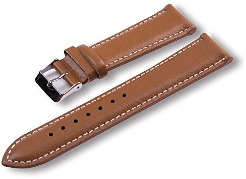 Smartwatch Wechselarmband 24mm Light cognac brown für X-WATCH NARA XW PRO