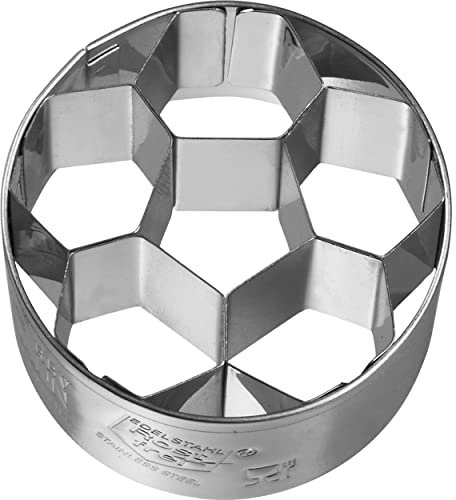 knusper.haus Plätzchen - Ausstechform/Plätzchenform Fussball (klein) (4,5 cm/Edelstahl - Rostfrei) Sport - Highlight
