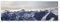 PICSonPAPER Leinwandbild Panorama Alpen, 90 cm x 30 cm, Dekoration, Kunstdruck, Wandbild, Geschenk, Leinwand Berge, Natur (Alpen)