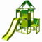 Moveandstic 6013 - großer Spielturm Lisa mit Rutsche und kleinen Anbau (apfelgrün-grün)