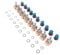 ANGEEK 10 stücke WH148 B10K Dual-Stereo-6-Pin-Potentiometer mit Muttern Und Scheiben
