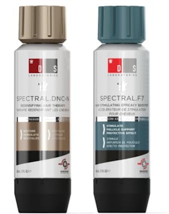 DS Labs Spectral.DNC-N und Spectral.F7 - Haarverdichtungsserum-Set Haarverdickung, Volumen und gesünder aussehendes Haar, nicht fettend, für Männer und Frauen (60ml)