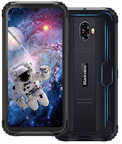 Telephone Portable Incassable, Blackview® BV5900 Smartphone Débloqué 4G (5.7Pouces, 3GO+32GO, Batterie 5580mAh, 13MP+0.3MP+5MP, Android 9.0, Dual SIM) Smartphone Incassable-Antichoc/Étanche/NFC/Face