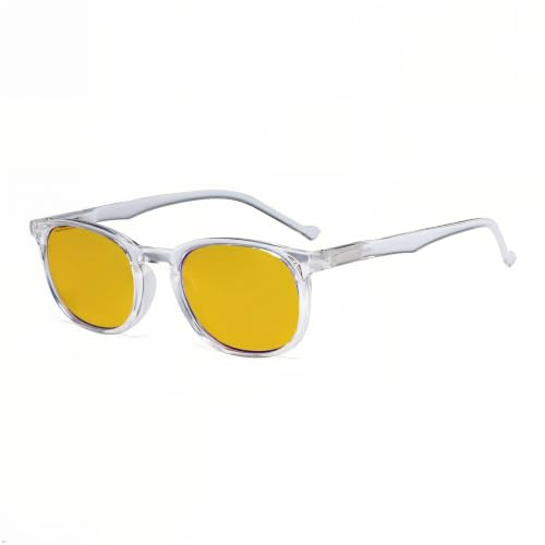 Eyekepper Blue Light Reading Glasses Men Women 2.5, Retro Clear Frame