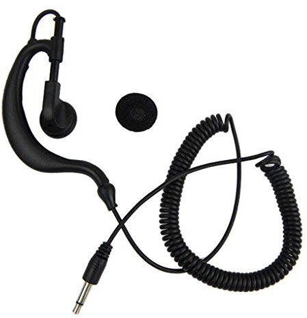 ZYElroy G Forme Jack 3.5MM Two Way Radio Simple écouteur Ecouter Seulement Talkie Walkie Oreillette pour Kenwood