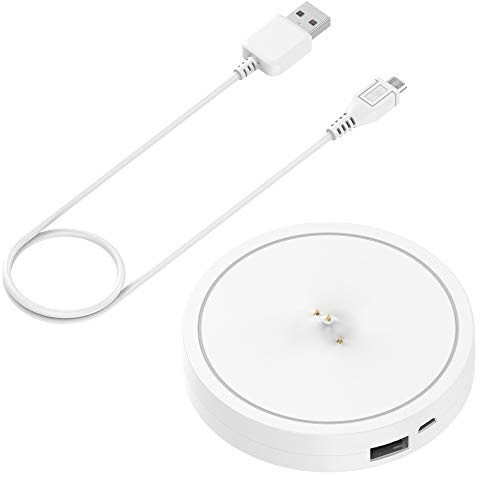 Power Up Ladestation für Ultimate Ears UE Boom 3/Megaboom 3, Ladestation mit zusätzlichem 5 V/1 A USB-Anschluss, inklusive 1 m langem USB-Kabel (weiß)