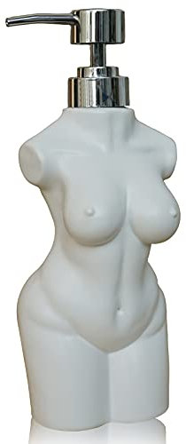 Caahanjia Keramik-Seifenspender, Lotion- und Seifenspender-Set, nachfüllbar, flüssiger Handseifenspender für Badezimmer, Premium-Küche, Seifenspender (weiß) (weiß) (weiß)