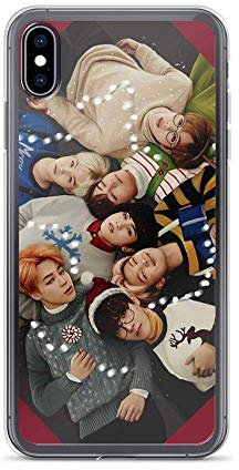 Claysydo Kompatibel mit iPhone-Hülle BTS Bangtan Boys Gruppenfotos Weihnachtsfotos Kpop Army Fans Pure Clear Phone Cases Cover (iPhone 11 Pro max)