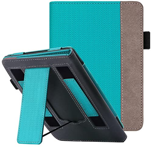 WALNEW Hülle für Kindle Paperwhite-6,8 Kindle Paperwhite 11. Generation 2021 und Signature Edition(Modell Nr.M2L3E & M2L4EK), Kickstand Sleep/Wake Schutzhülle Tasche mit Zwei Handschlaufe