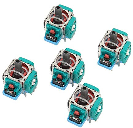 5 x Ersatz-Joystick für PS5, neuer Analog-Stick für PS5, kompakter und präziser Gamepad 3D-Joystick, Rad-Daumensticks, Joystick-Wippmodul, Ersatz für PS5