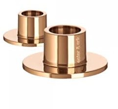 ester & erik Candleholders small, Rose Gold, Shiny, 2 Stück [Set]