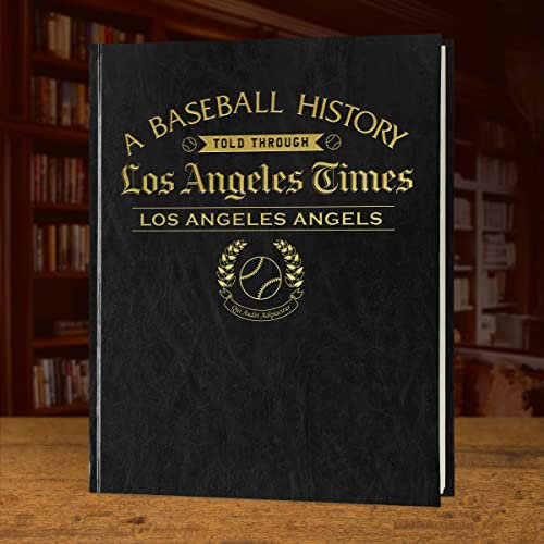 Signature gifts - Los Angeles Baseball History Book - Sports Fan Geschenk - A Major League History Told Through Newspaper Archive Coverage - Last Minute Geschenk - Angels Black..