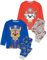 Paw Patrol Pyjamas Kids 2 Pack | Boys Girls Blue Chase And Red Marshall Pjs Sets | Long Sleeve T-Shirt With Long Bottoms | Children TV Series Merchandise 6-7 Years