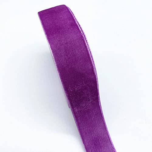 New 6-38mm Colour Single Face Line Polyester Velvet Ribbon for Bowknot Christmas Ribbon Party Decorations-30,20mm (5Yards )