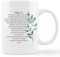 kunlisa Christliche Tassen, PSALM 23 The Lord is My Shepherd, Bibelversen, Keramikbecher, 325 ml, Kaffee, Milch, Teebecher, christlicher Glaube, Jungen, Faultier Über Geschenk
