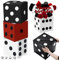 Fuutreo 3 Stück Würfel-Geschenkboxen, 30 x 30 x 30 cm, Casino-Party-Dekorationen, Spielabend, Dekoration, Casino-Geburtstagsparty, Ballon-Boxen, große Würfelbox für Spieleabend, Las Vegas