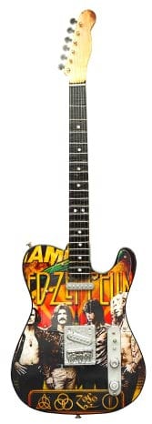 Led Zeppelin Tribute Wooden Miniature Guitar Replica