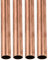 DTGN 20mm x 1mm x 200mm(ODxParoi TxL) Cuivre Tube - 4Paquet - Bonne pour Machines Équipement Bricolage Décoratif Cadre - Rond Métal Tube