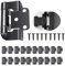 ZALHIN Charnières d'armoire - 10 pack de 5 paires de 1/2 pouces superposés charnières invisible avec Amortisseur Intégré Mécanisme de Fermeture Automatique Standard Charnière (Noir)